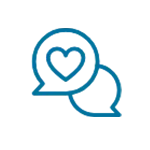 Client reviews and testimonials icon