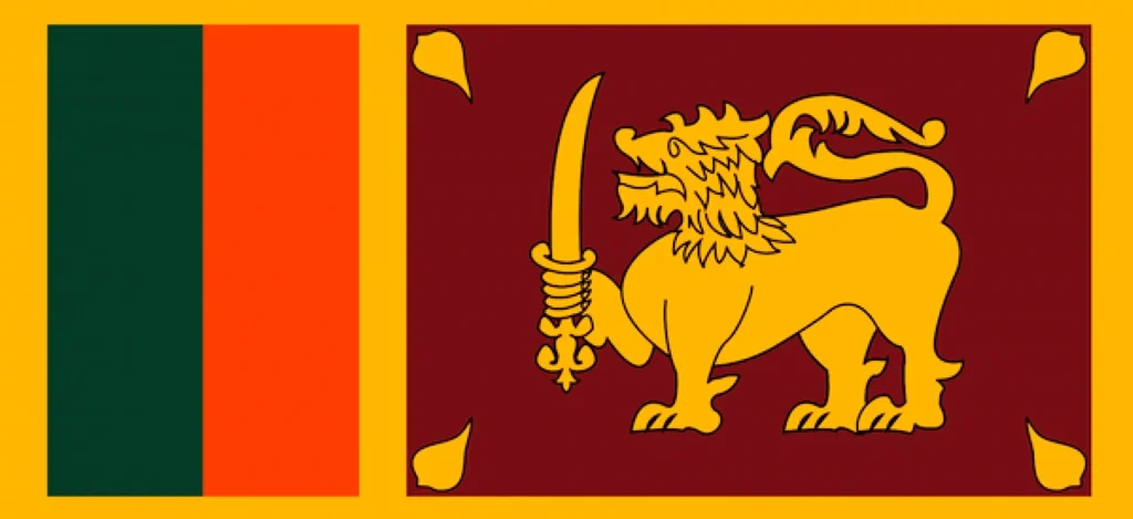 Sri Lanka national flag representing You Tern Travels Sri Lanka office location